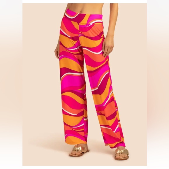 Trina Turk Other - TRINA TURK WOMENS VIVID VISTA COVER UP SWIM PANTS, MULTI, NWT $162, Sz M